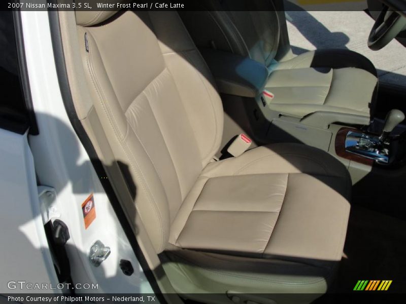 Winter Frost Pearl / Cafe Latte 2007 Nissan Maxima 3.5 SL