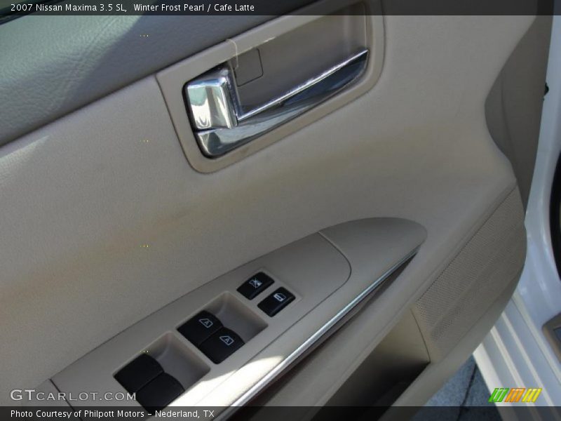 Winter Frost Pearl / Cafe Latte 2007 Nissan Maxima 3.5 SL