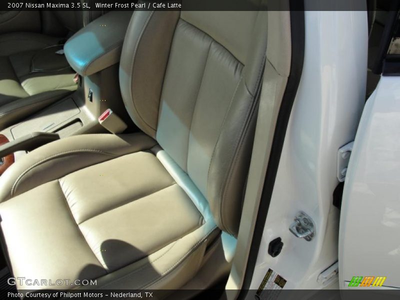 Winter Frost Pearl / Cafe Latte 2007 Nissan Maxima 3.5 SL