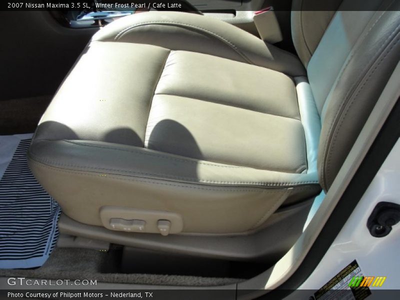 Winter Frost Pearl / Cafe Latte 2007 Nissan Maxima 3.5 SL