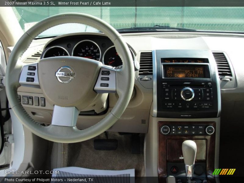 Winter Frost Pearl / Cafe Latte 2007 Nissan Maxima 3.5 SL
