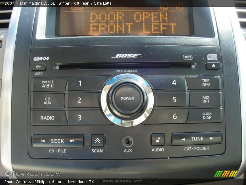 Winter Frost Pearl / Cafe Latte 2007 Nissan Maxima 3.5 SL