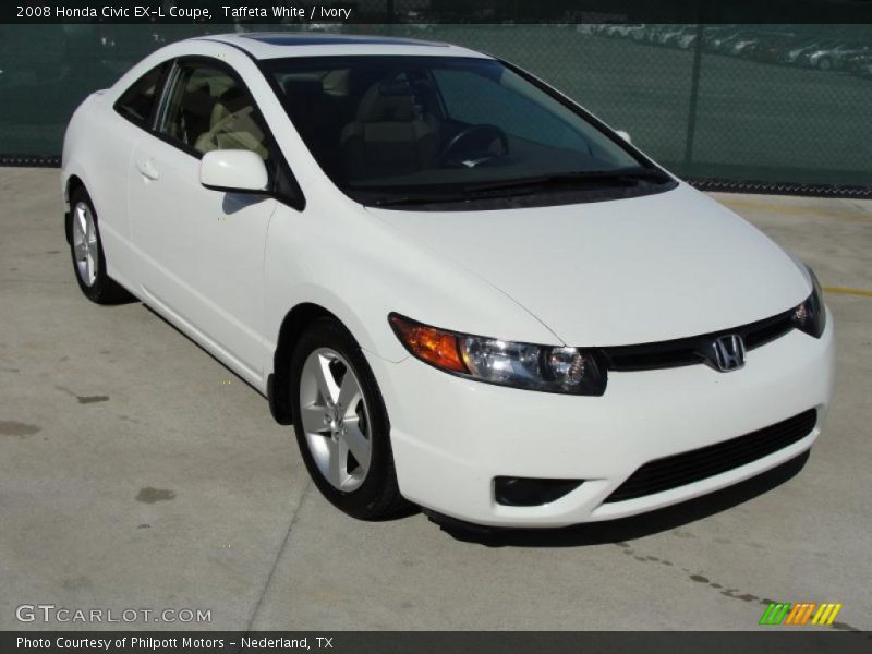 Taffeta White / Ivory 2008 Honda Civic EX-L Coupe