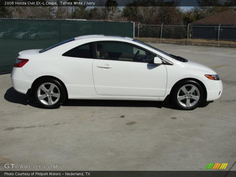 Taffeta White / Ivory 2008 Honda Civic EX-L Coupe