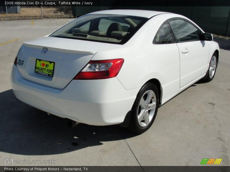 Taffeta White / Ivory 2008 Honda Civic EX-L Coupe