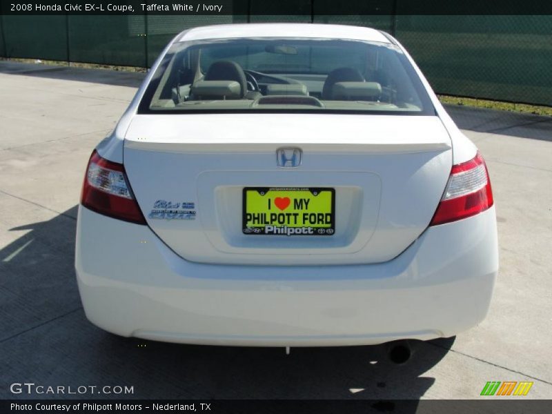 Taffeta White / Ivory 2008 Honda Civic EX-L Coupe