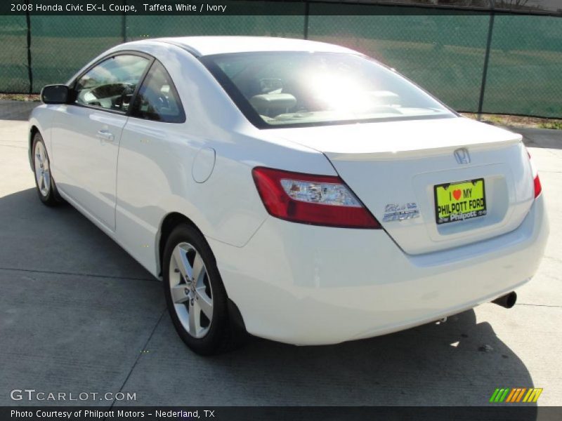 Taffeta White / Ivory 2008 Honda Civic EX-L Coupe