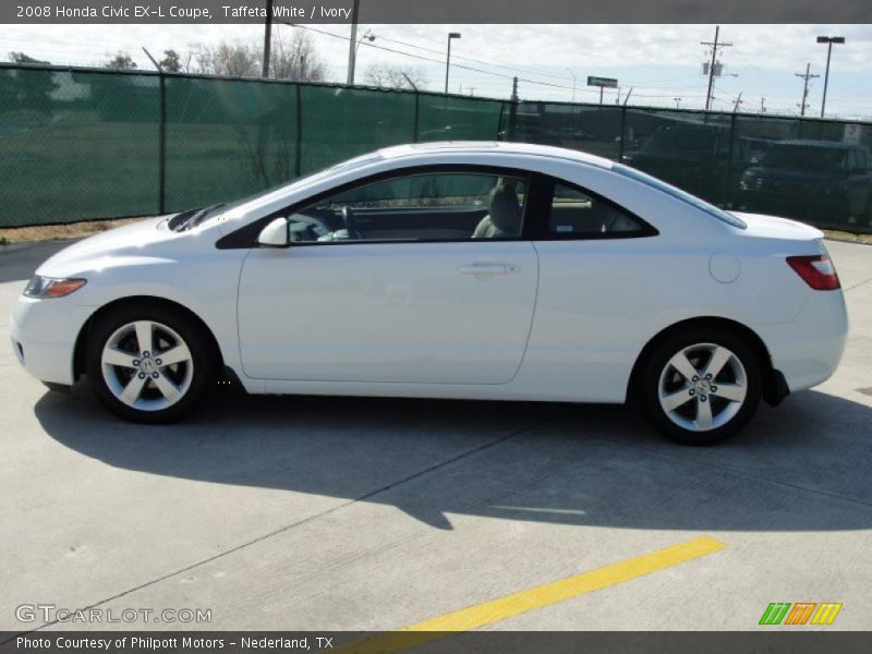 Taffeta White / Ivory 2008 Honda Civic EX-L Coupe
