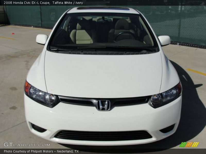 Taffeta White / Ivory 2008 Honda Civic EX-L Coupe