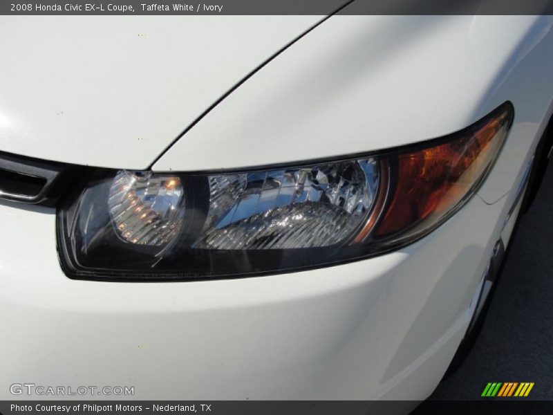 Taffeta White / Ivory 2008 Honda Civic EX-L Coupe