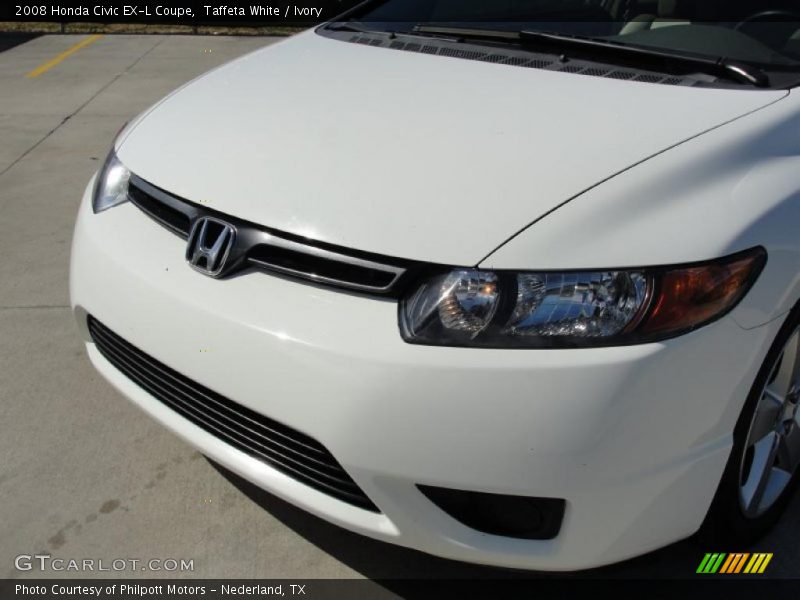 Taffeta White / Ivory 2008 Honda Civic EX-L Coupe