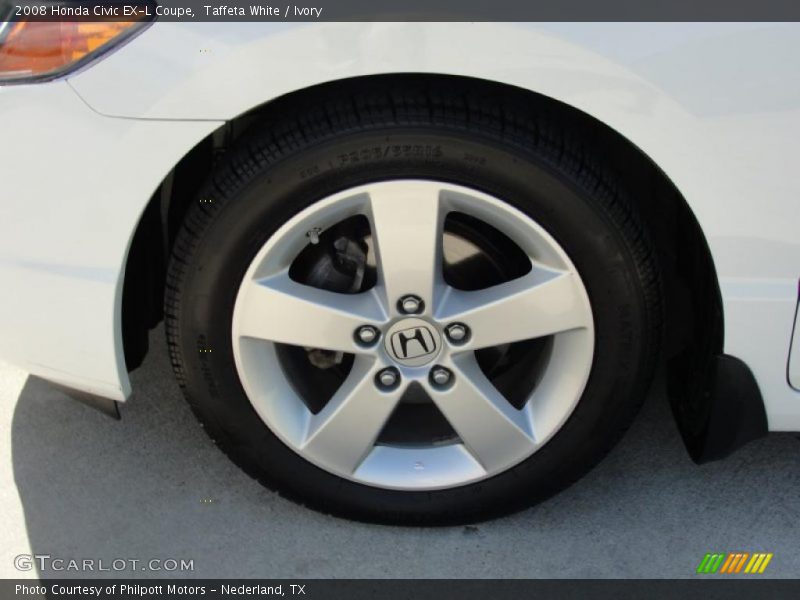 Taffeta White / Ivory 2008 Honda Civic EX-L Coupe