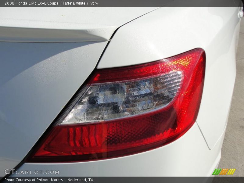 Taffeta White / Ivory 2008 Honda Civic EX-L Coupe