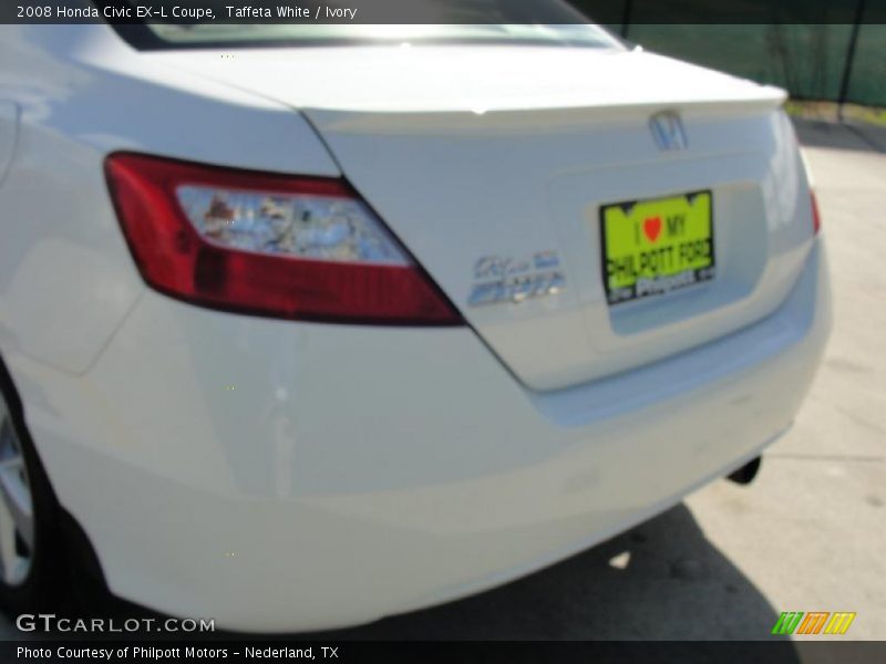 Taffeta White / Ivory 2008 Honda Civic EX-L Coupe