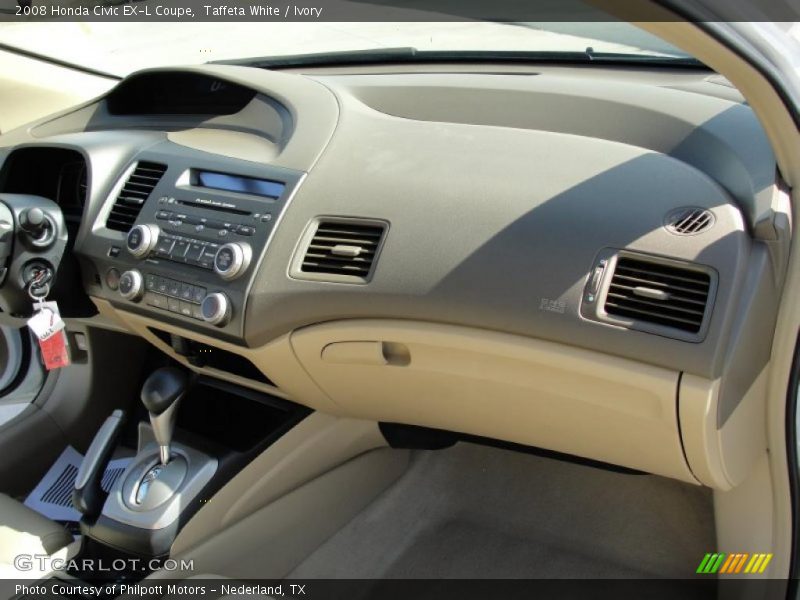 Taffeta White / Ivory 2008 Honda Civic EX-L Coupe