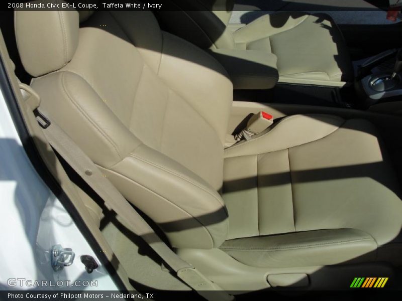 Taffeta White / Ivory 2008 Honda Civic EX-L Coupe