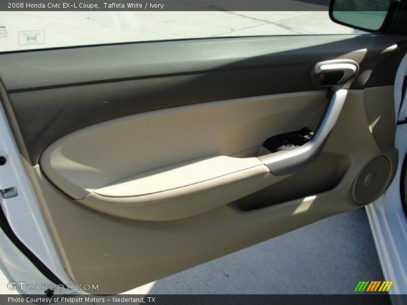 Taffeta White / Ivory 2008 Honda Civic EX-L Coupe