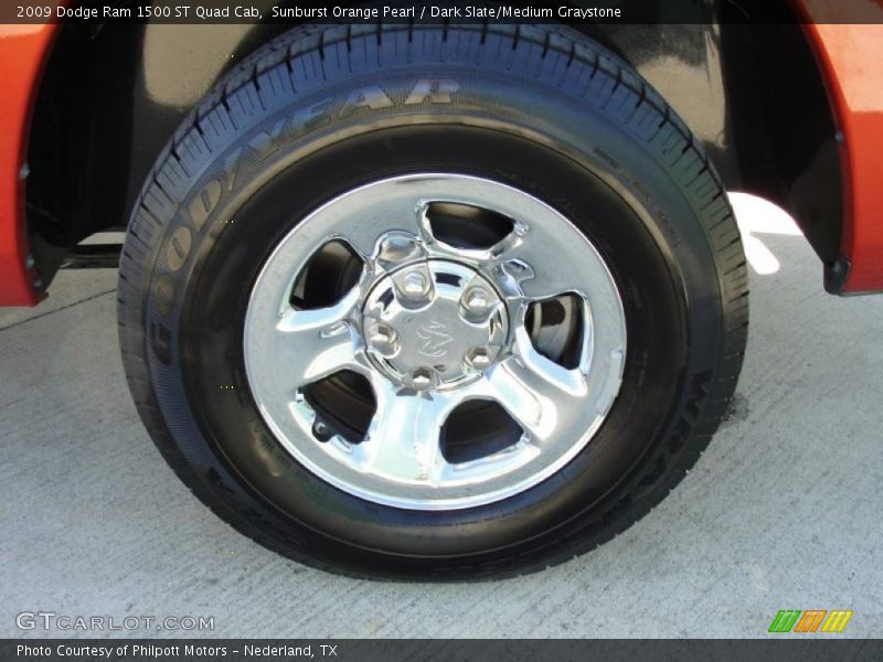 Sunburst Orange Pearl / Dark Slate/Medium Graystone 2009 Dodge Ram 1500 ST Quad Cab