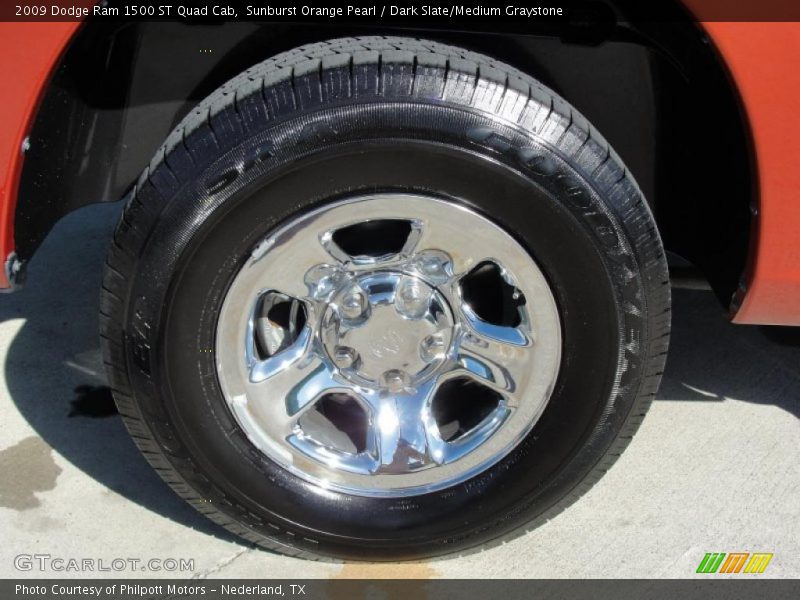 Sunburst Orange Pearl / Dark Slate/Medium Graystone 2009 Dodge Ram 1500 ST Quad Cab