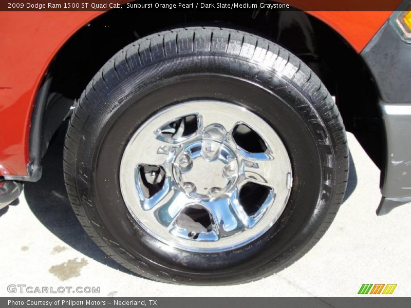 Sunburst Orange Pearl / Dark Slate/Medium Graystone 2009 Dodge Ram 1500 ST Quad Cab