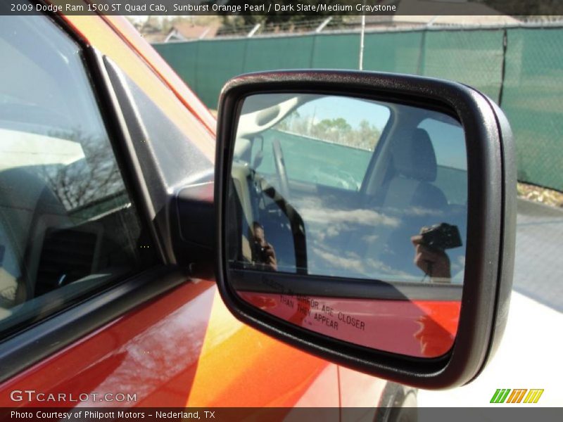 Sunburst Orange Pearl / Dark Slate/Medium Graystone 2009 Dodge Ram 1500 ST Quad Cab