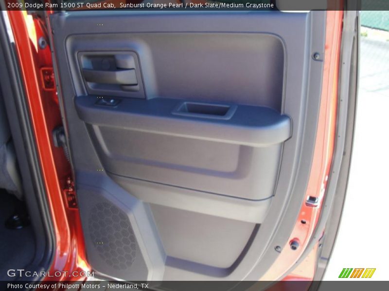 Sunburst Orange Pearl / Dark Slate/Medium Graystone 2009 Dodge Ram 1500 ST Quad Cab