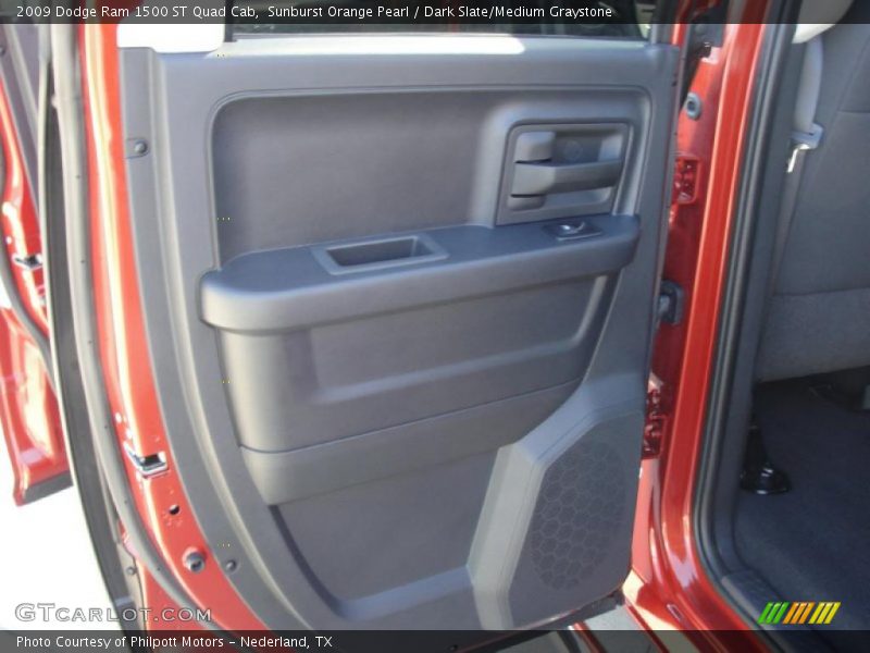 Sunburst Orange Pearl / Dark Slate/Medium Graystone 2009 Dodge Ram 1500 ST Quad Cab