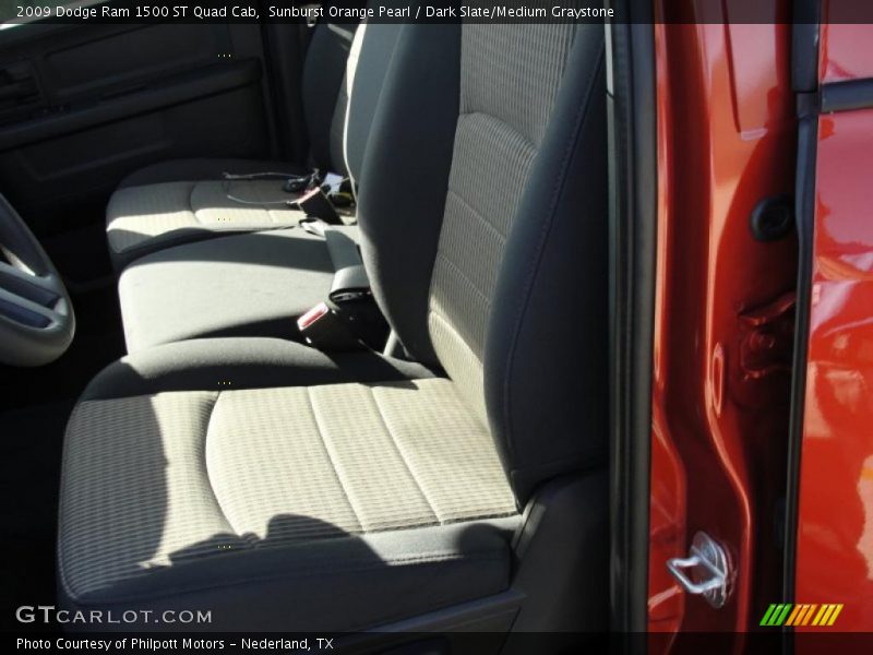 Sunburst Orange Pearl / Dark Slate/Medium Graystone 2009 Dodge Ram 1500 ST Quad Cab
