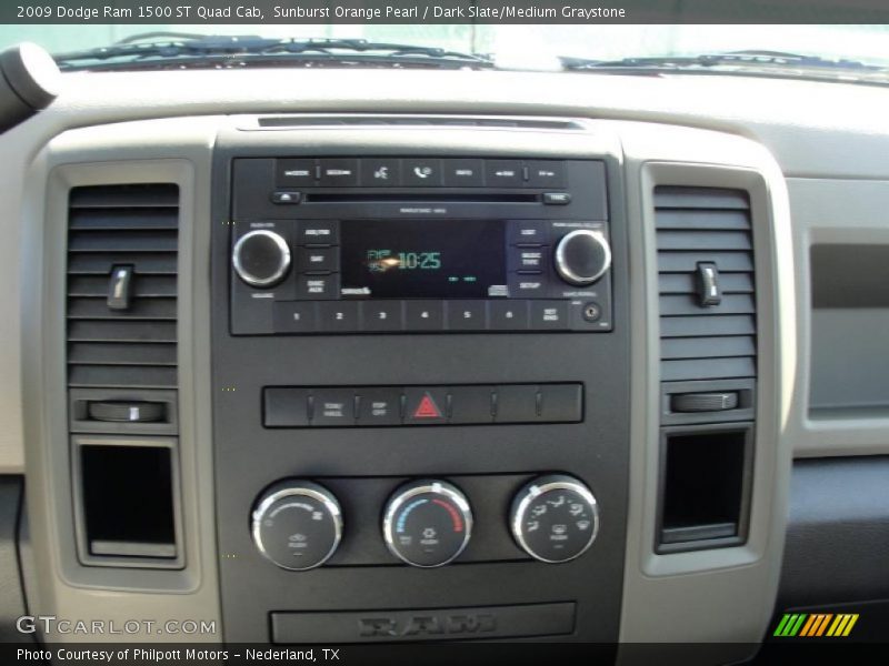 Sunburst Orange Pearl / Dark Slate/Medium Graystone 2009 Dodge Ram 1500 ST Quad Cab