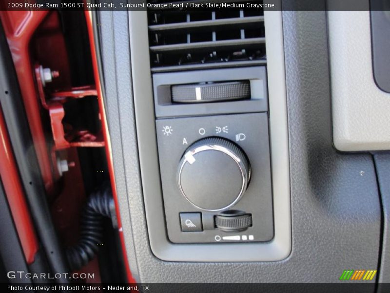 Sunburst Orange Pearl / Dark Slate/Medium Graystone 2009 Dodge Ram 1500 ST Quad Cab