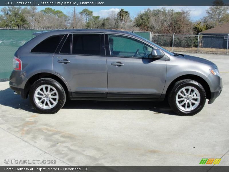 Sterling Grey Metallic / Charcoal Black 2010 Ford Edge SEL