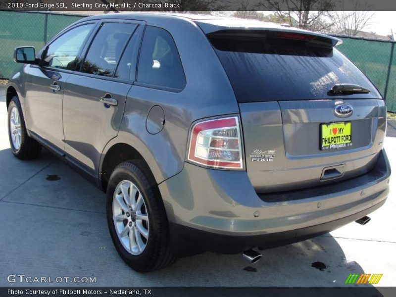 Sterling Grey Metallic / Charcoal Black 2010 Ford Edge SEL