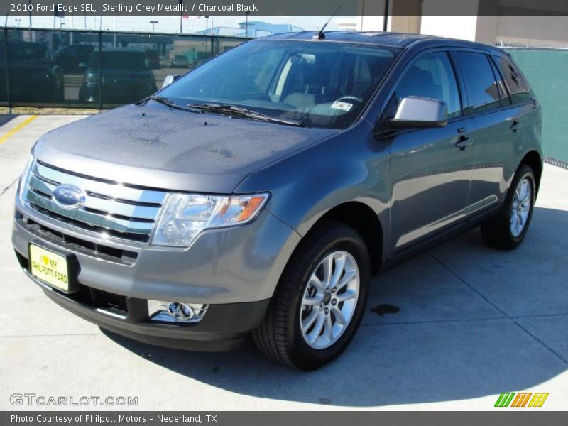Sterling Grey Metallic / Charcoal Black 2010 Ford Edge SEL