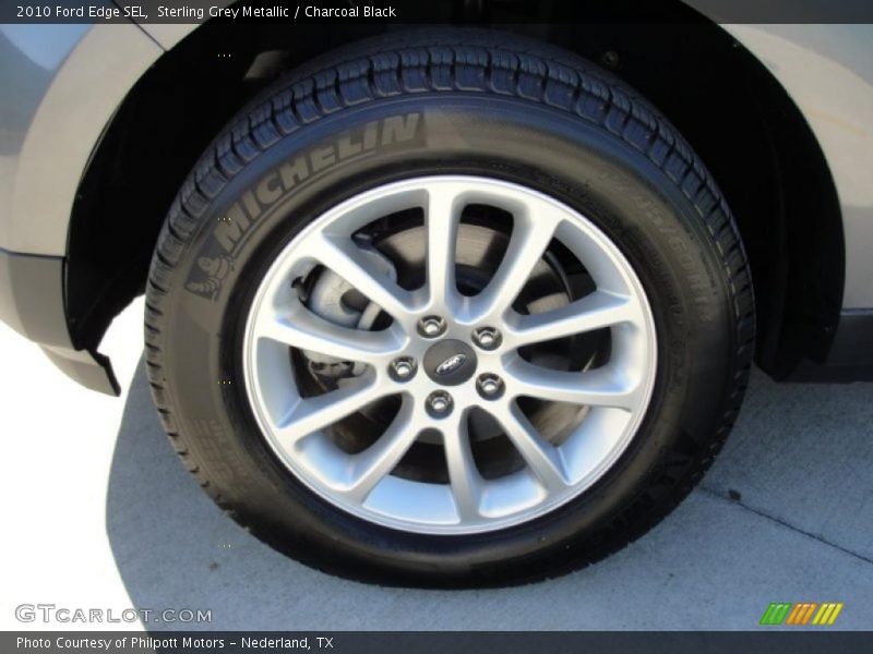 Sterling Grey Metallic / Charcoal Black 2010 Ford Edge SEL