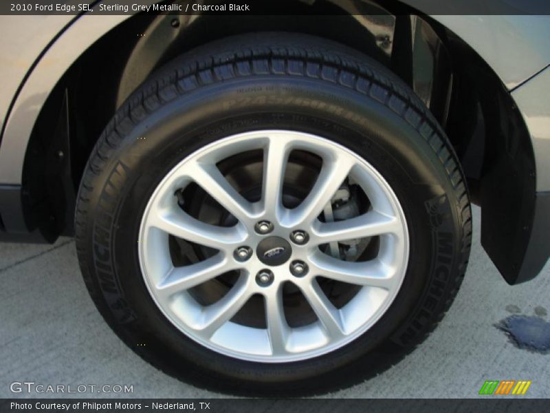 Sterling Grey Metallic / Charcoal Black 2010 Ford Edge SEL