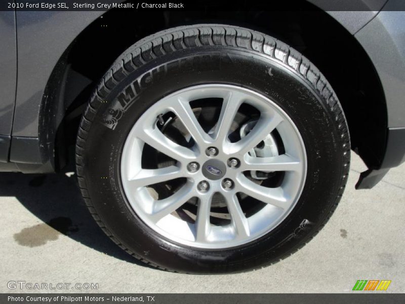 Sterling Grey Metallic / Charcoal Black 2010 Ford Edge SEL