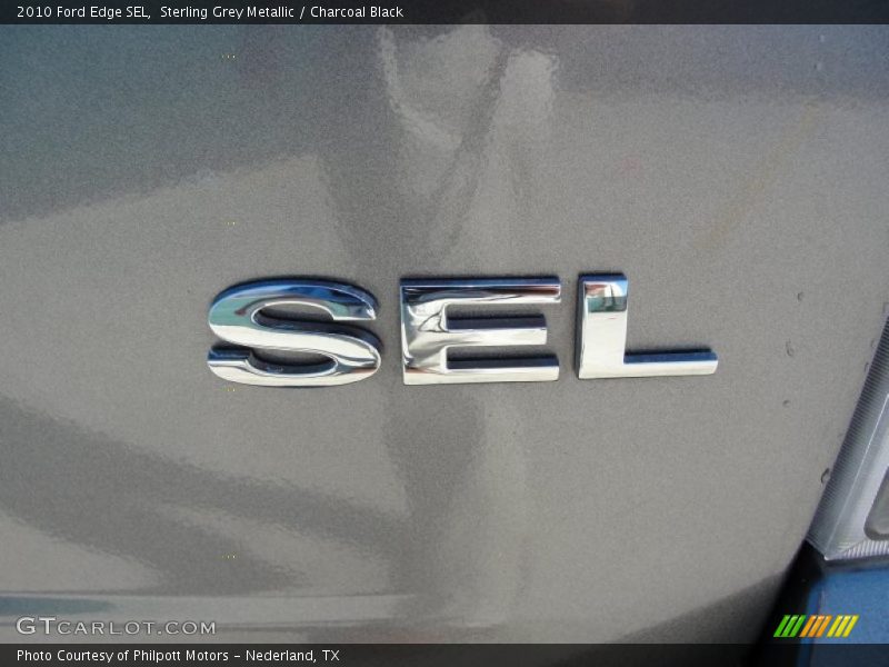 Sterling Grey Metallic / Charcoal Black 2010 Ford Edge SEL