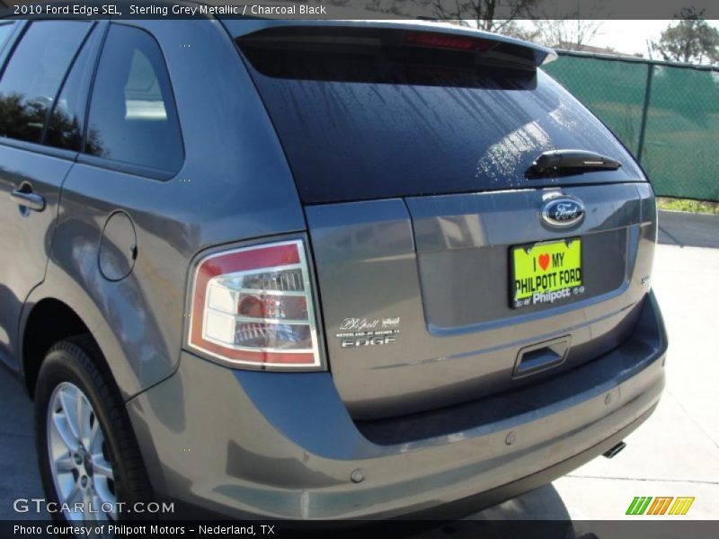 Sterling Grey Metallic / Charcoal Black 2010 Ford Edge SEL