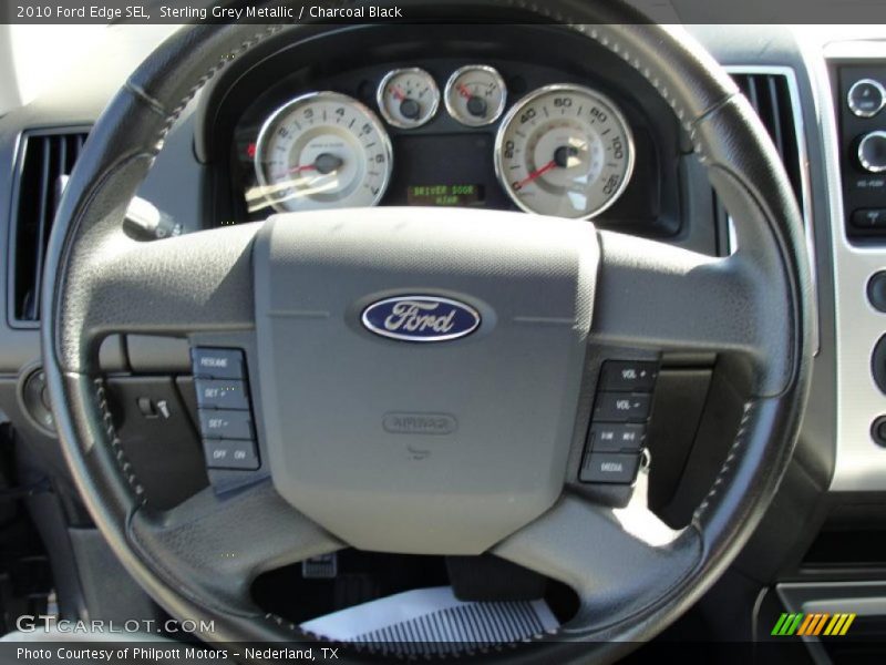 Sterling Grey Metallic / Charcoal Black 2010 Ford Edge SEL