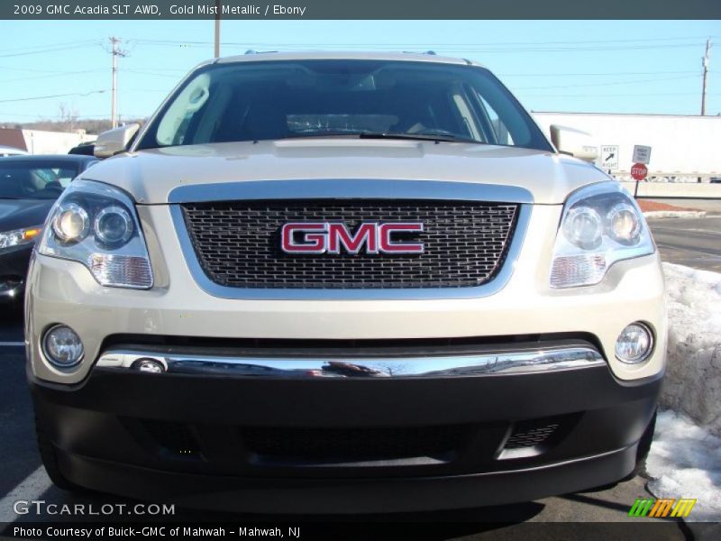 Gold Mist Metallic / Ebony 2009 GMC Acadia SLT AWD