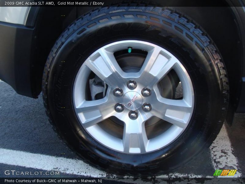 Gold Mist Metallic / Ebony 2009 GMC Acadia SLT AWD