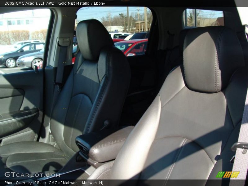 Gold Mist Metallic / Ebony 2009 GMC Acadia SLT AWD