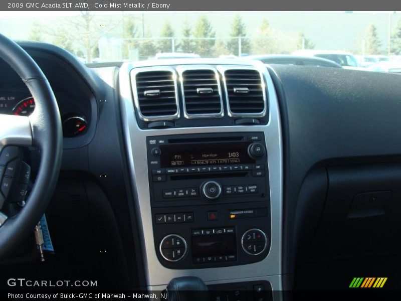 Gold Mist Metallic / Ebony 2009 GMC Acadia SLT AWD