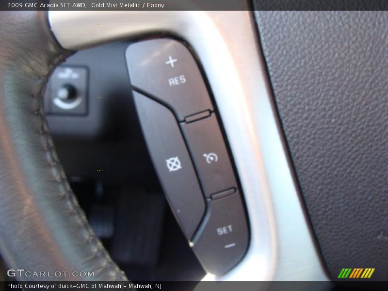 Gold Mist Metallic / Ebony 2009 GMC Acadia SLT AWD