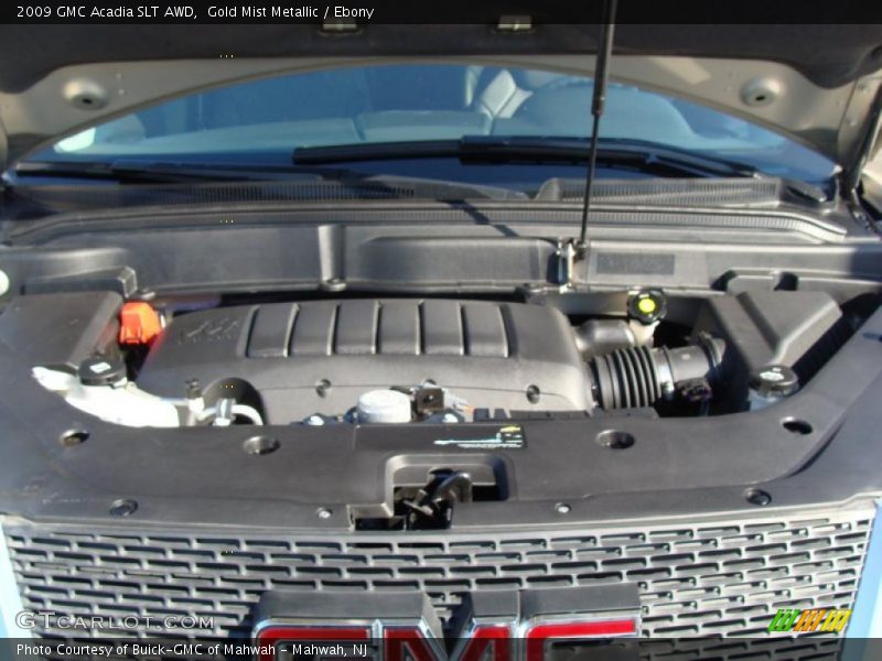 Gold Mist Metallic / Ebony 2009 GMC Acadia SLT AWD