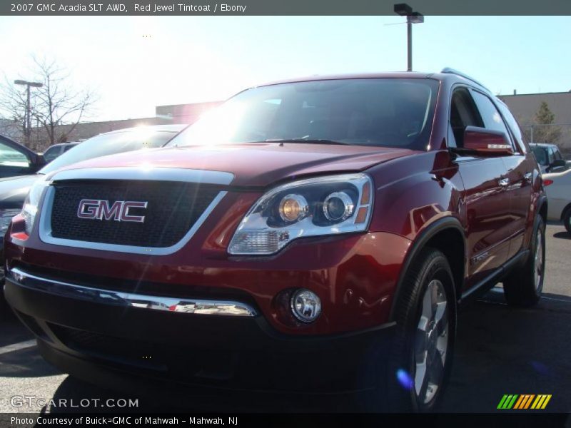 Red Jewel Tintcoat / Ebony 2007 GMC Acadia SLT AWD