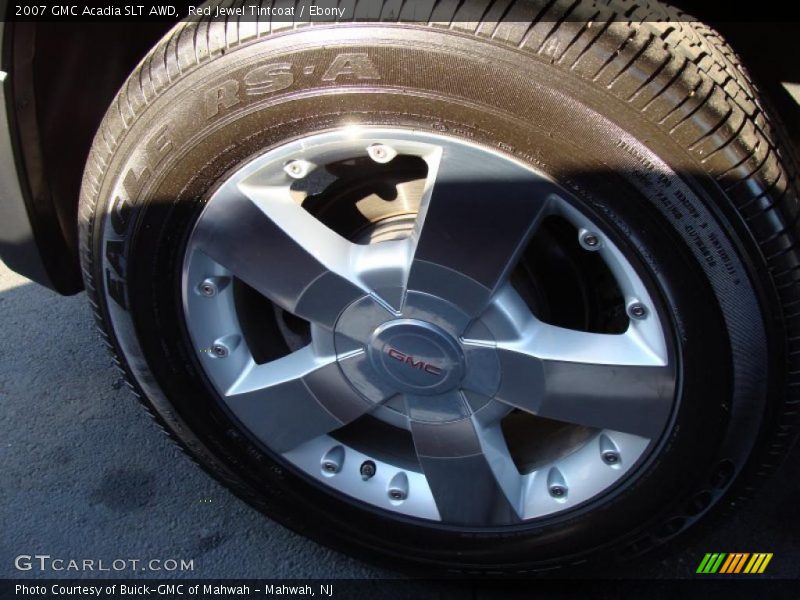 Red Jewel Tintcoat / Ebony 2007 GMC Acadia SLT AWD