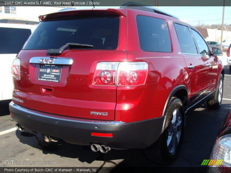 Red Jewel Tintcoat / Ebony 2007 GMC Acadia SLT AWD