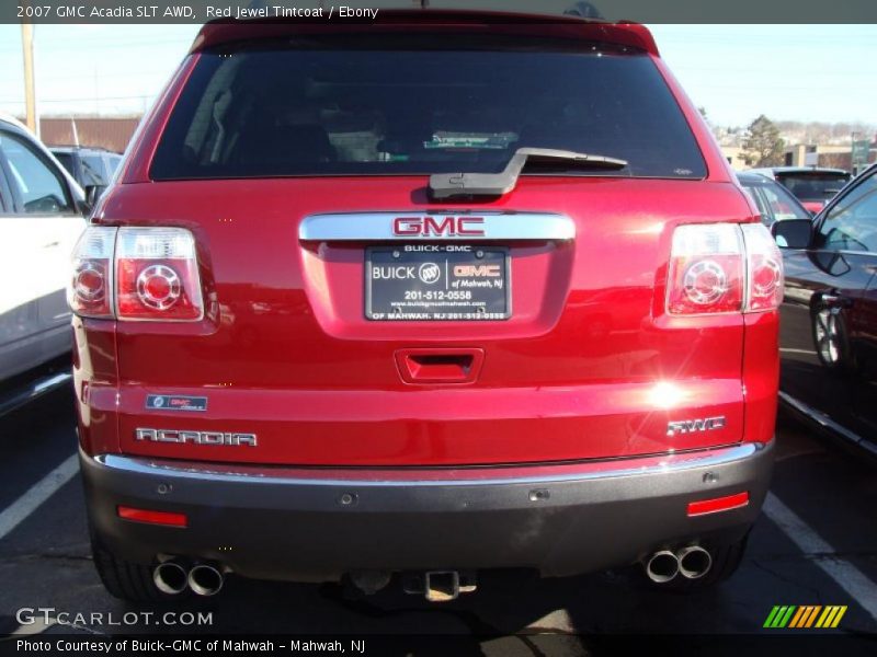 Red Jewel Tintcoat / Ebony 2007 GMC Acadia SLT AWD