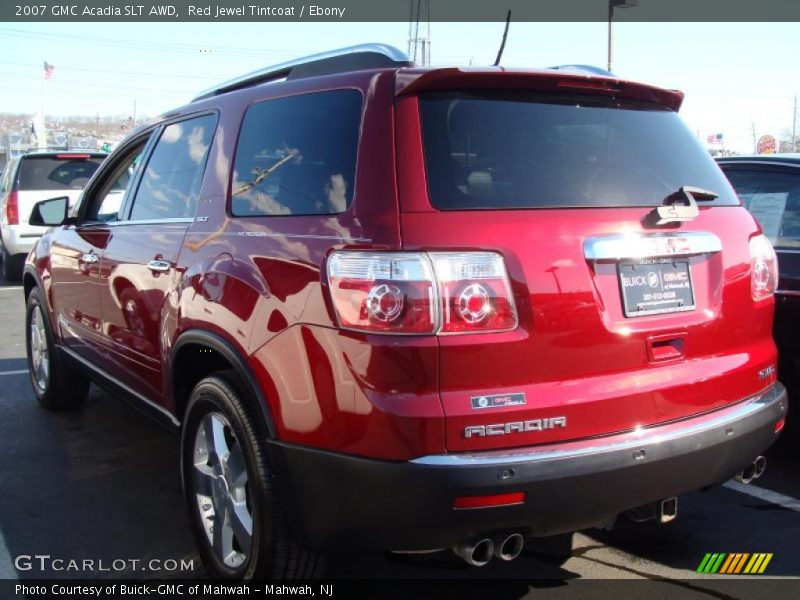 Red Jewel Tintcoat / Ebony 2007 GMC Acadia SLT AWD